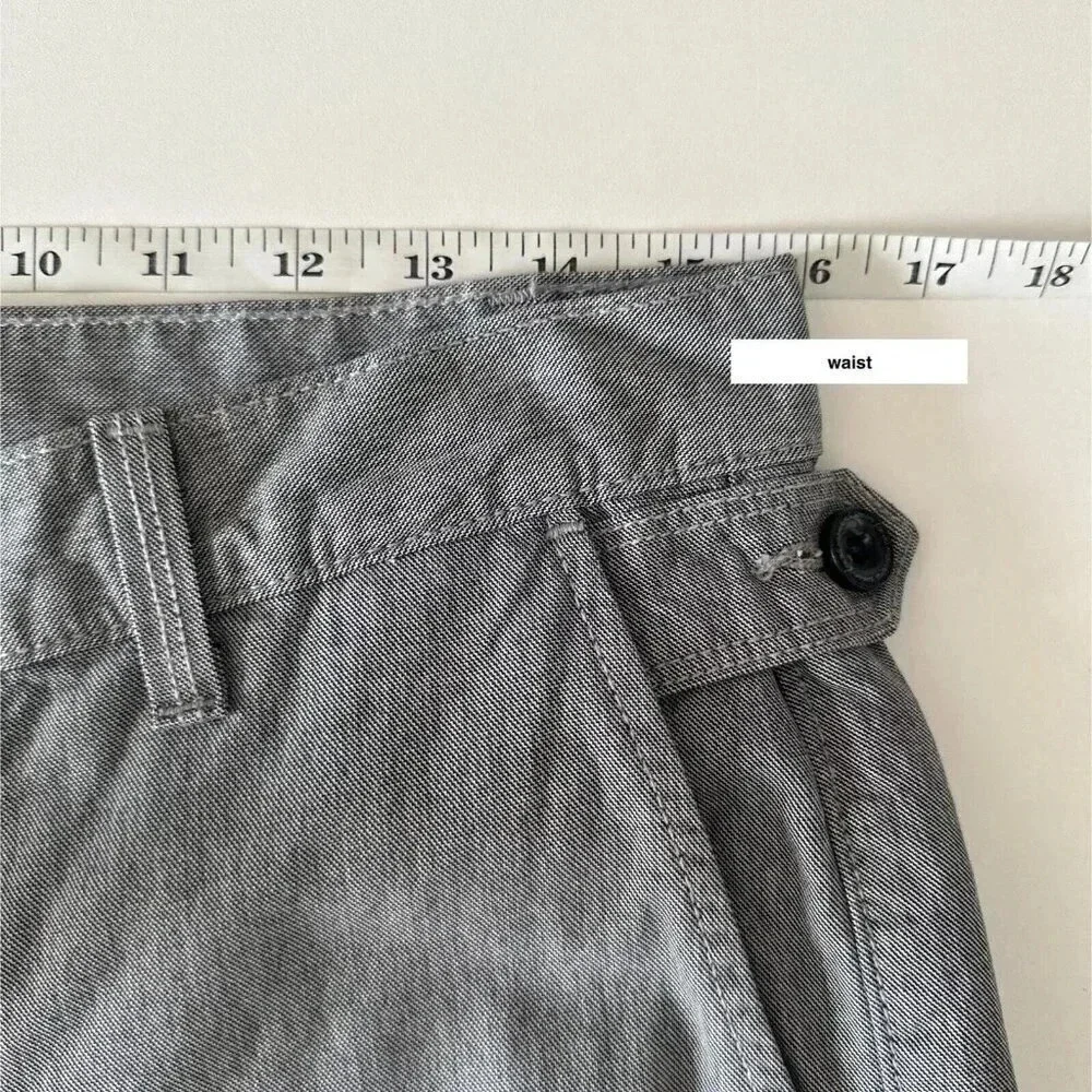 7 For All Mankind Shorts Mens 30 Grey Cargo Classic Fit Casual Preppy Summer - Picture 13 of 14